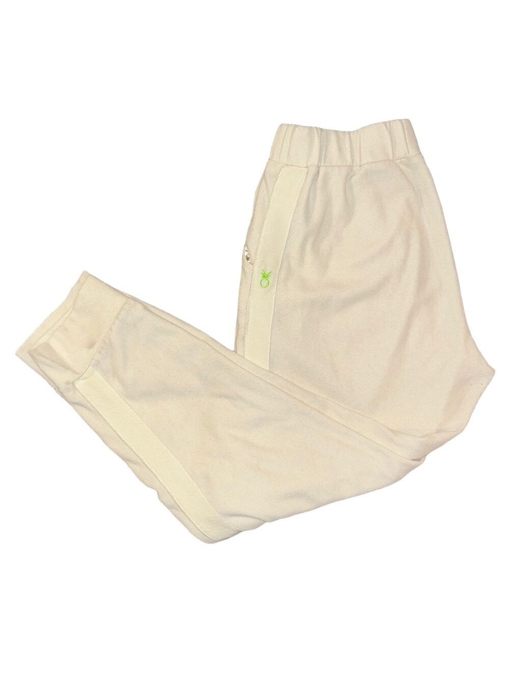 Dudley Stephens Cream Terry Fleece Jay Jogger Sweatpants Size Large